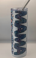 Blue and Pink Cheetah Mam Tumbler