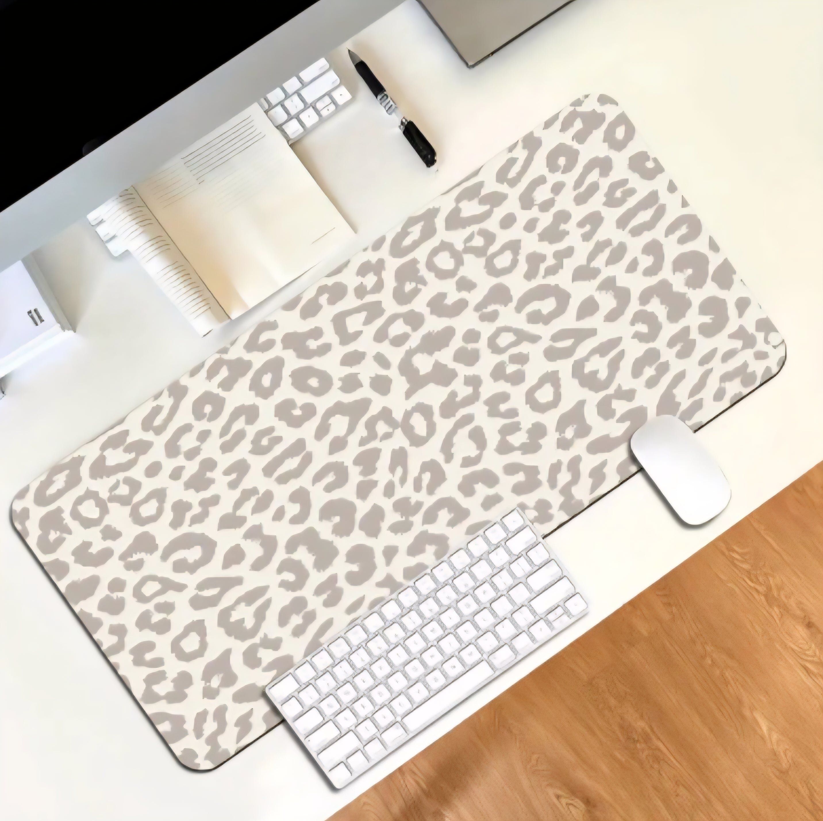 Leopard Large Desk Mousepad