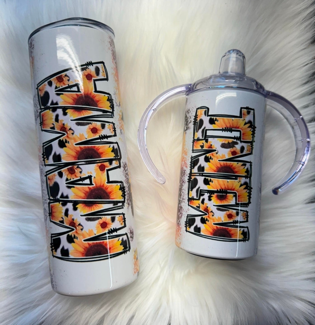Mama with Sunflowers Tumbler