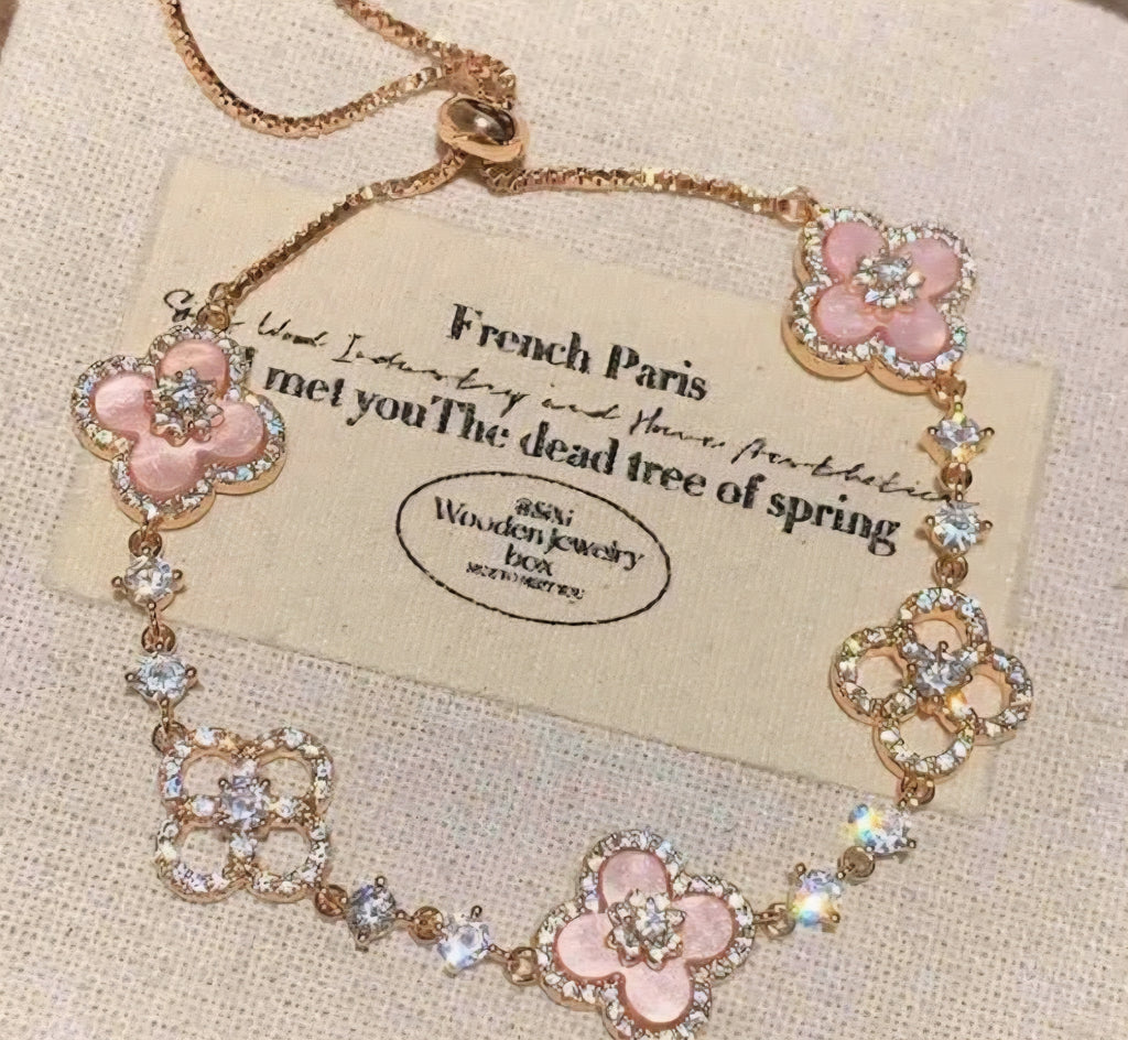 Elegant Adjustable Rose Gold Bracelet