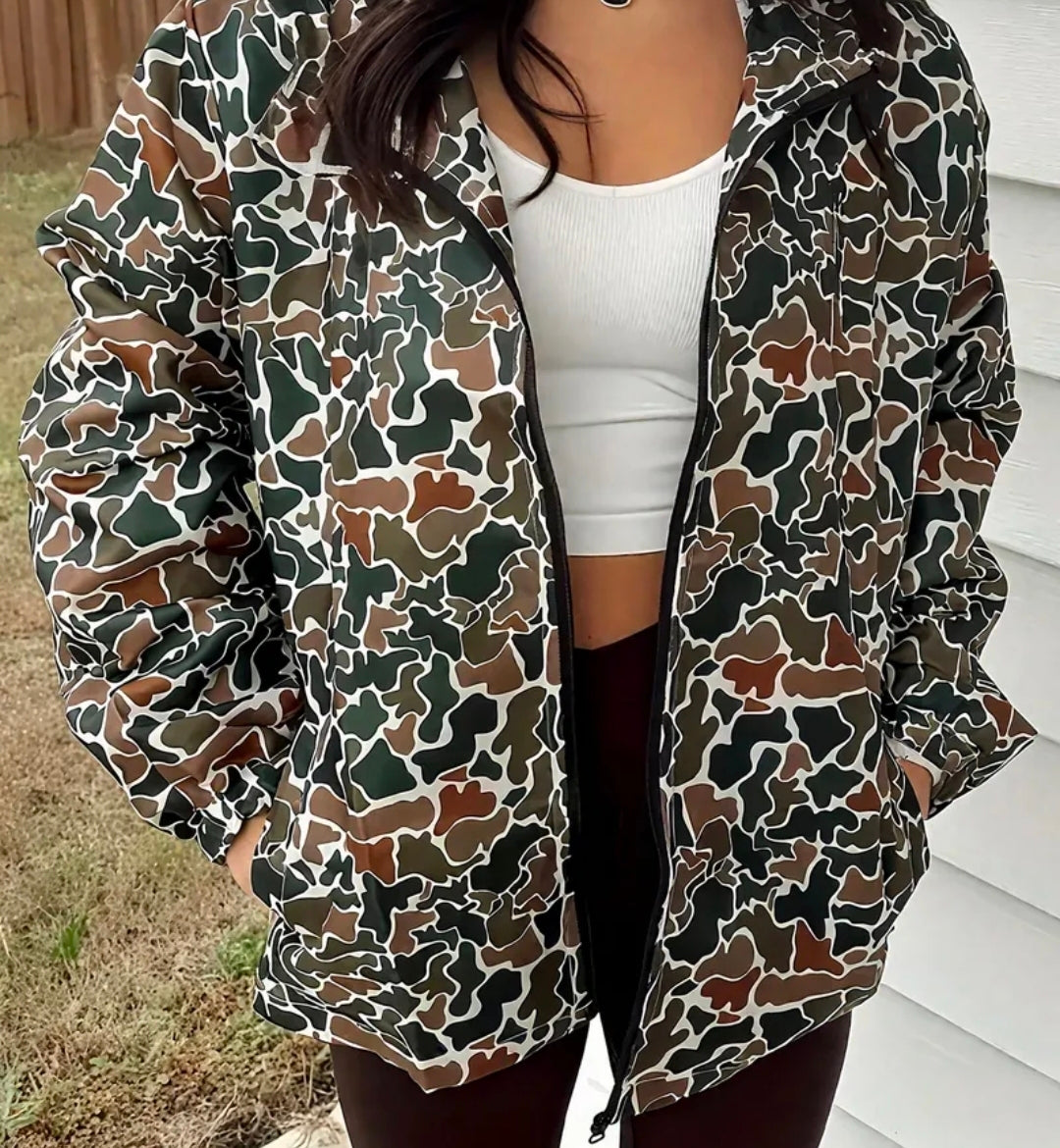 Camouflage Windbreaker